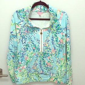 Lilly Pulitzer half zip popover